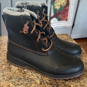 SPERRY RUBBER WOOL LINED BOOTS WOMENS 7